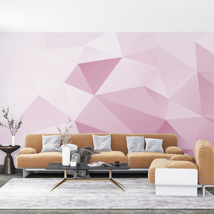 Gradient geometric wallpaper mural | Dreamy and minimalist decorative wall