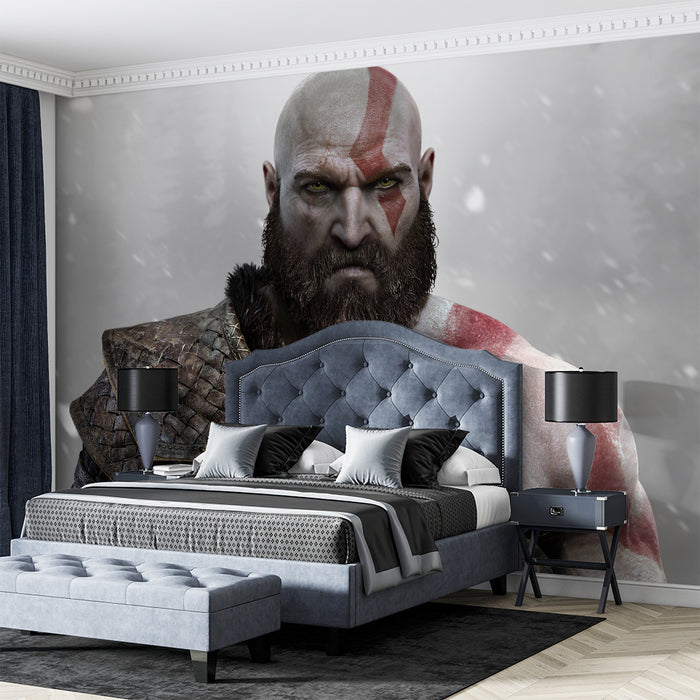 God of War Kratos themed wallpaper mural | Game enthusiast God of War