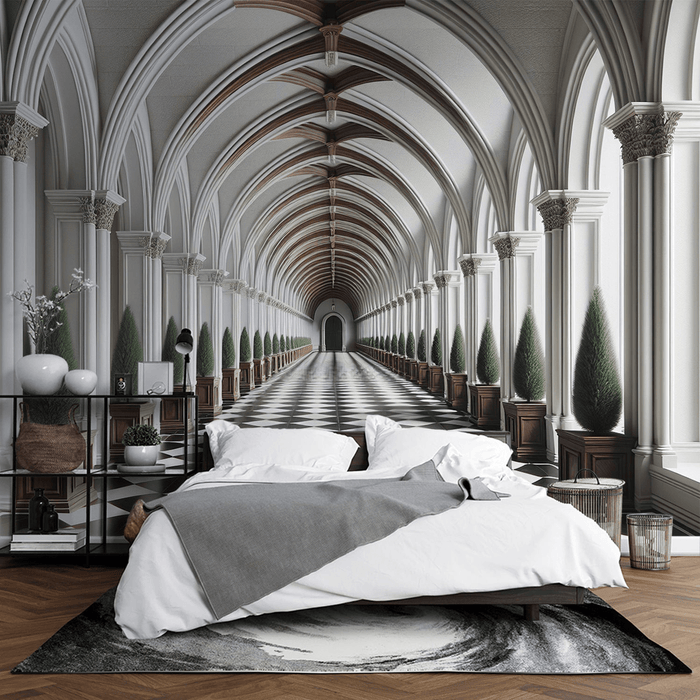 Art Gallery Wallpaper Mural | With Depth Effect - Carving wallpaper