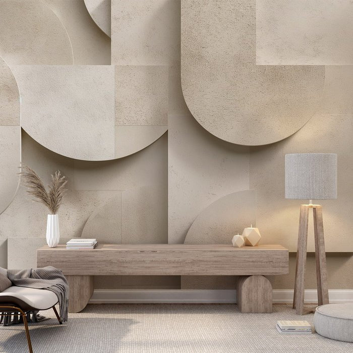 Decorative Art Wallpaper Mural | Shape Imitation Stone Wall - Carving wallpaper
