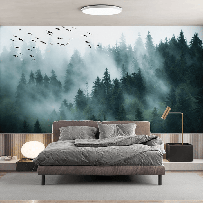 Forest Wallpaper Panoramic View - Carving wallpaper