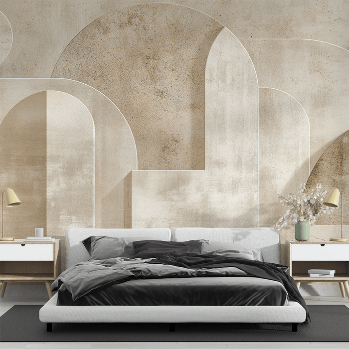 Geometric Wallpaper | Decorative Art Wallpaper in Stone Shape - Carving wallpaper