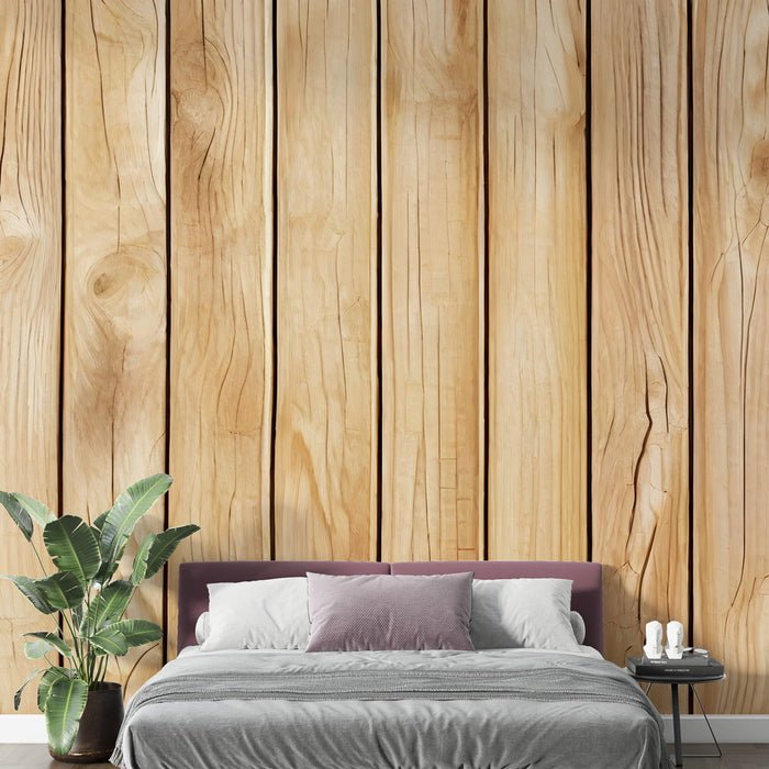 Imitation wood wallpaper mural | Realistic wood grain texture - Carving wallpaper