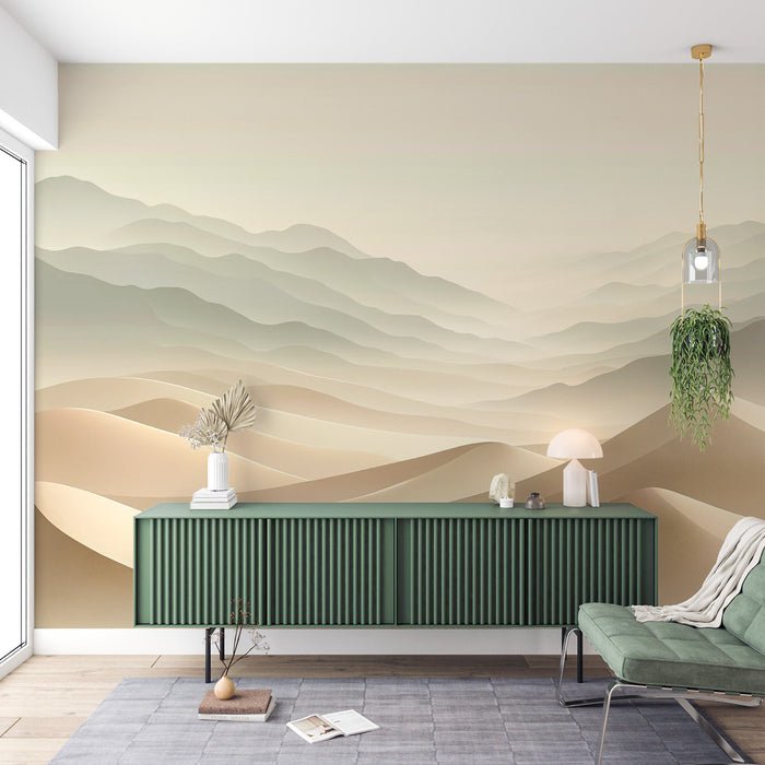 Sand Dune Wallpaper Mural | Fine White Sands - Carving wallpaper