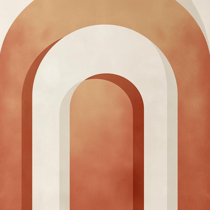 Geometric Arched Wallpaper Mural | Warm toned Gradient Arches