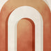 Geometric Arched Wallpaper Mural | Warm toned Gradient Arches