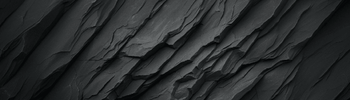 Matte Black Stone Wallpaper | Textured Rock Wall Mural | Industrial Modern Decor