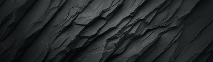 Matte Black Stone Wallpaper | Textured Rock Wall Mural | Industrial Modern Decor