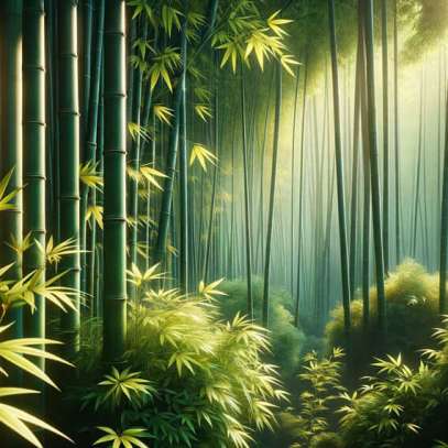 Luxury Bamboo Forest Wallpaper Mural - Zen Nature Décor for Bedroom & Living Room | HD Photorealistic Design