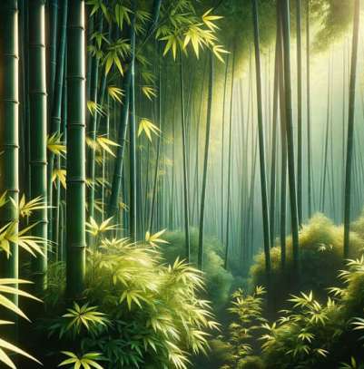 Luxury Bamboo Forest Wallpaper Mural - Zen Nature Décor for Bedroom & Living Room | HD Photorealistic Design