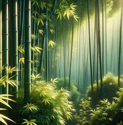 Luxury Bamboo Forest Wallpaper Mural - Zen Nature Décor for Bedroom & Living Room | HD Photorealistic Design