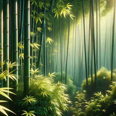Luxury Bamboo Forest Wallpaper Mural - Zen Nature Décor for Bedroom & Living Room | HD Photorealistic Design