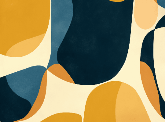 Abstract geometric wallpaper mural | Retro contrasting colors