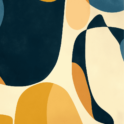 Abstract geometric wallpaper mural | Retro contrasting colors