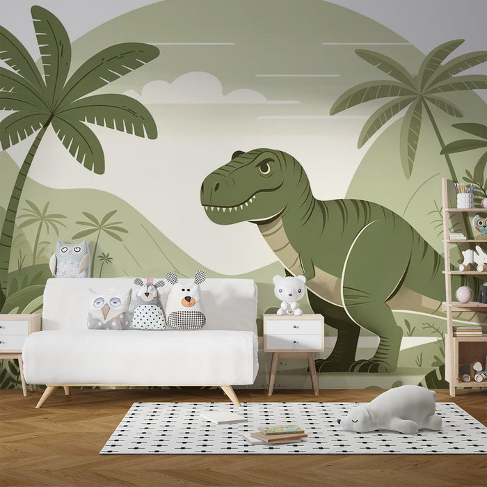Dinosaur Wallpaper | Children's Room Fun Decoration Mural