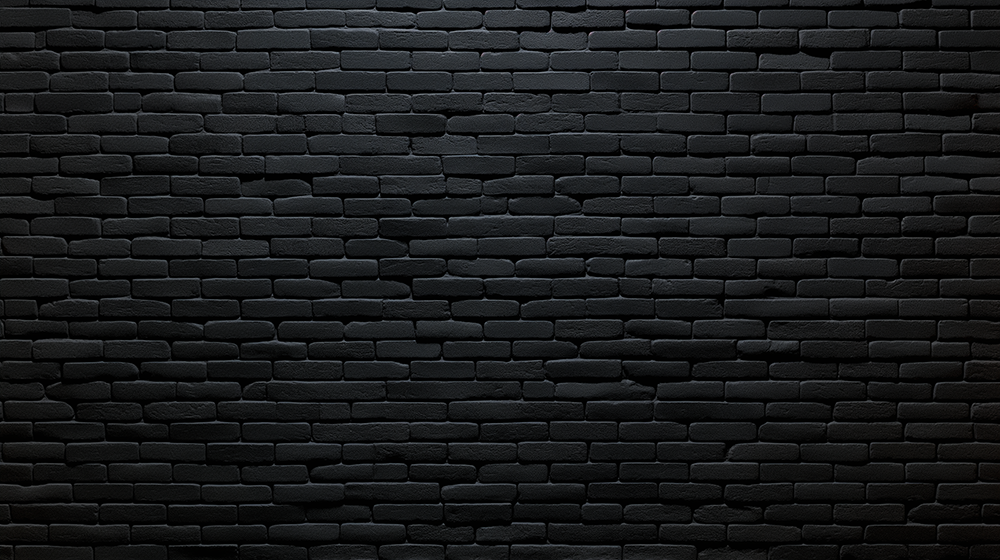 Black brick wall wallpaper mural | Industrial style living room studio decorative wall