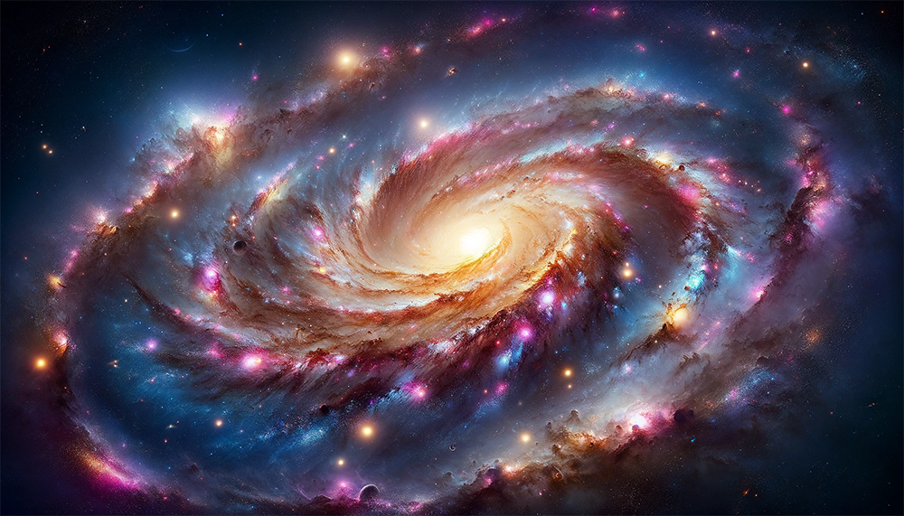 Galaxy Wallpaper Mural - Sci-Fi Space Theme for Living Room & Bedroom