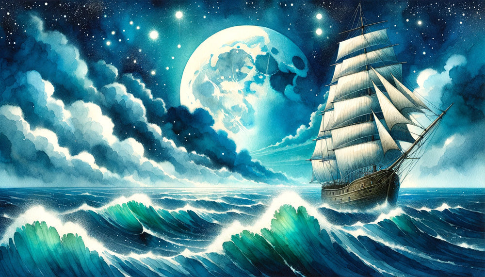 Navigation Starry Sky Wallpaper Mural | Living Room and Bedroom Decorative Wall