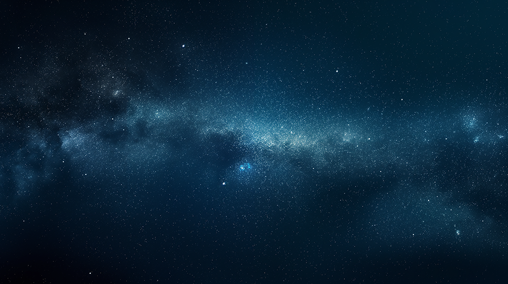 Deep Blue Starry Sky Wallpaper Mural | Living Room and Bedroom Decorative Wall