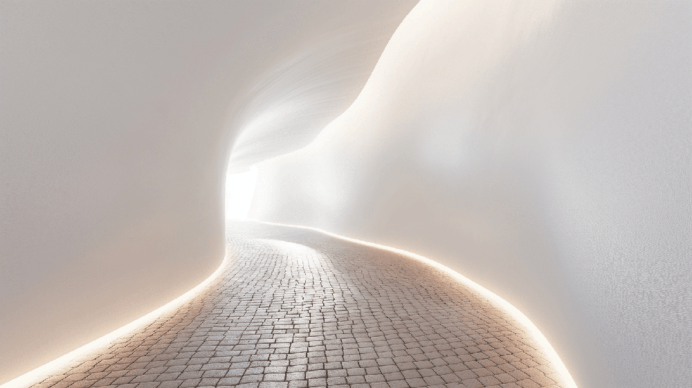 Tunnel light and shadow wallpaper mural | Living room bedroom high-end decorative wall
