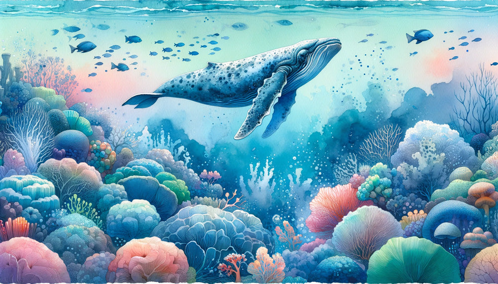 Dreamy Underwater World Wallpaper Mural - Ocean-Themed Decor for Kids' Room & Living Room