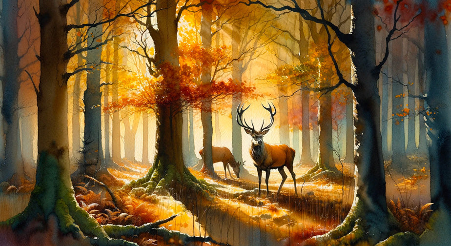 Elk Mural Wallpaper | Autumn Forest