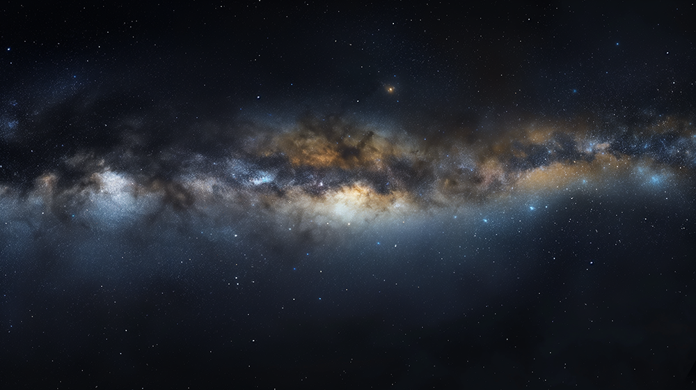 Galaxy Starry Sky Wallpaper Mural | Cosmic-Themed Bedroom & Study Decor | Milky Way Wall Design