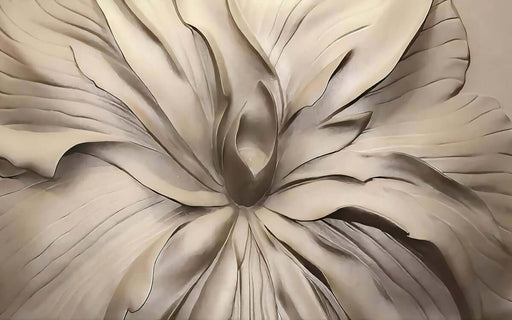 3D relief flower wallpaper mural | Relief art decoration