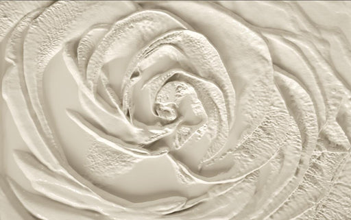 3D Rose Mural | Relief Texture Wallpaper - Carving wallpaper
