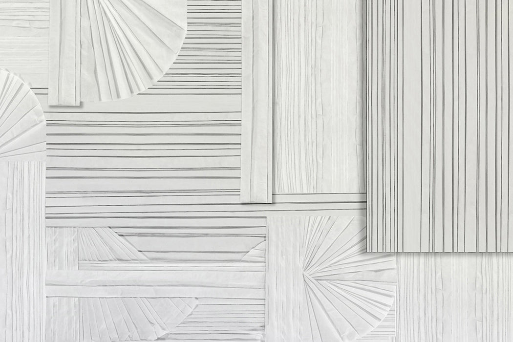 Artistic origami wallpaper mural | Geometric line wallpaper