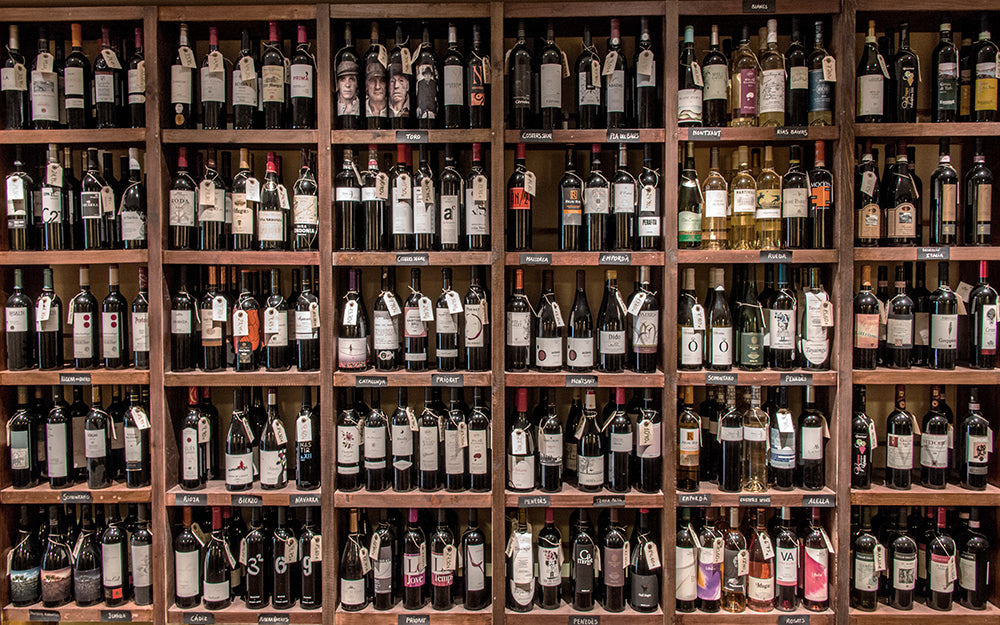 Wine Cellar Red Wine Wallpaper Mural | Restaurant Bar Retro Atmosphere Decorative Wall