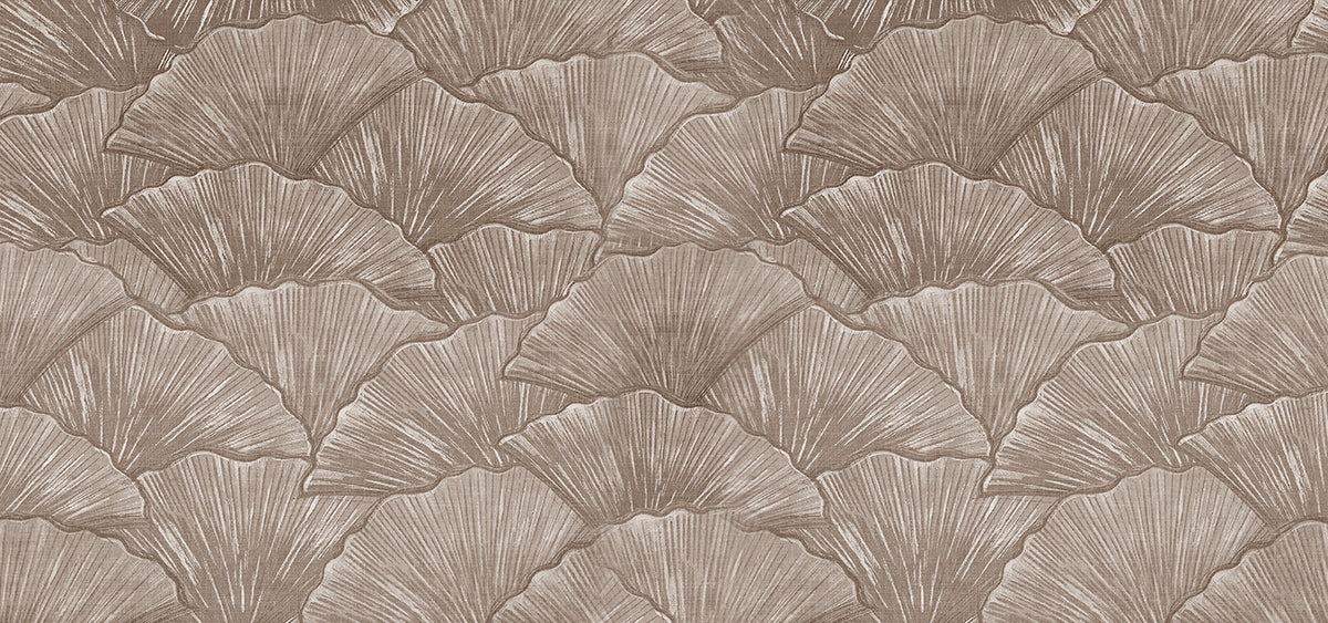Ginkgo Leaf Texture Wallpaper Mural | Fan Leaf Theme Wallpaper