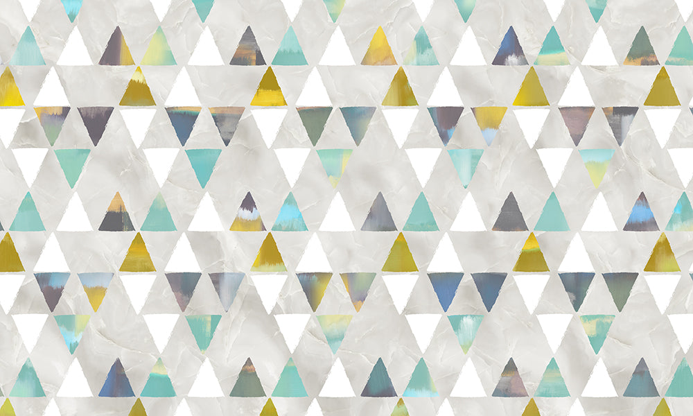 Geometric Triangle Wallpaper | Simple Decorative Wall for Living Room and Bedroom