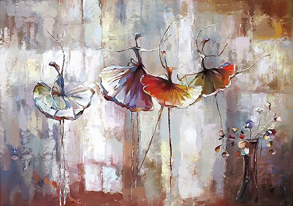 Ballet Dancer Oil Painting Wallpaper Mural | Art Space Renovation