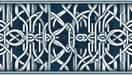 Abstract Line Art Wallpaper Mural | Serene Blue & Crisp White Décor