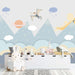 Dinosaur Space Children's Fun Wallpaper Children's Room Bedroom Adventure Decoration Wall