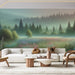 Enchanting Forest Flower Wallpaper Mural | HD Botanical Bliss for Home Elegance