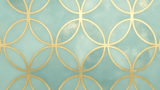 Geometric Circle Wallpaper Mural | Living Room and Bedroom High End Decorative Wall