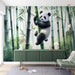 Ink Panda Bamboo Forest Wallpaper | Children's Room Bedroom Chinese Style Decorative Wall