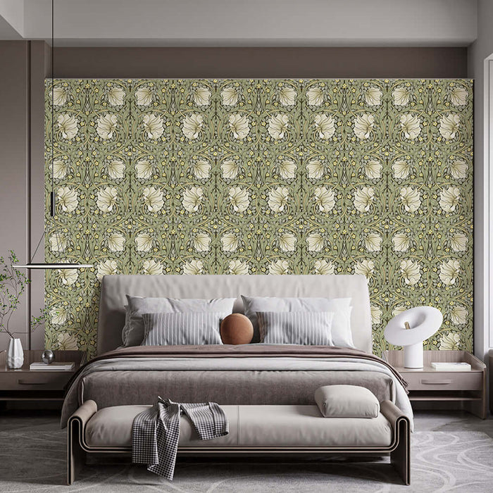 Pattern art wallpaper | Elegant and luxurious decorative wall in living room and bedroom with retro art dream motif