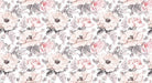 Self-Adhesive Watercolor Flower Wallpaper Mural | Peel & Stick Pink Rose French Country Decor | Removable Floral Wallpaper for Bedroom & Living Room