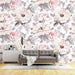 Self-Adhesive Watercolor Flower Wallpaper Mural | Peel & Stick Pink Rose French Country Decor | Removable Floral Wallpaper for Bedroom & Living Room