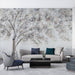 Tree Shadow Oil Painting Wallpaper Mural | Abstract Tree Shadow