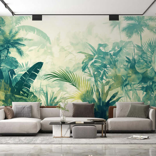 Tropical Rainforest Wallpaper Murals | Living Room and Bedroom Decorative Wall Paintings
