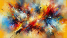 Abstract Art Wallpaper Murals | Colors such as Red, Yellow, Blue, etc - Carving wallpaper
