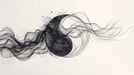 Abstract line wallpaper mural | Chinese ink wash style - Carving wallpaper