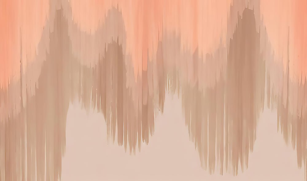 Abstract pink wallpaper mural | Color gradient from light pink - Carving wallpaper