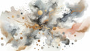 Abstract wallpaper mural | Golden explosion watercolor flash - Carving wallpaper