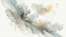 Abstract wallpaper with dull colors and golden lines in watercolor - Carving wallpaper