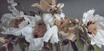 Advanced floral wallpaper | Retro bouquet bedroom mural